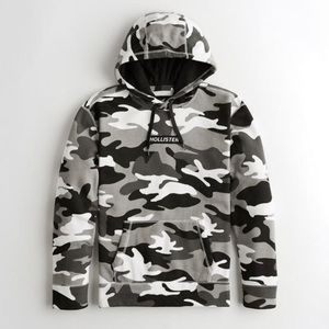 Hollister camo box logo Hoodie